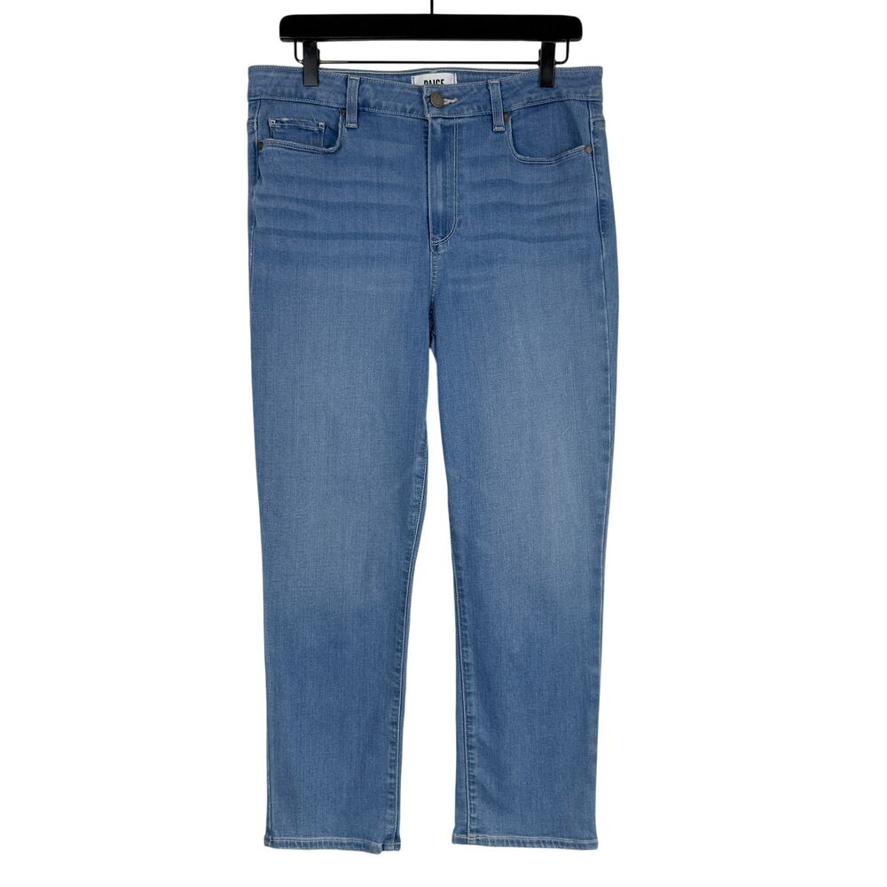 PAIGE Hoxton Slim Crop High Rise Jeans Stretch 25" Blue - 31